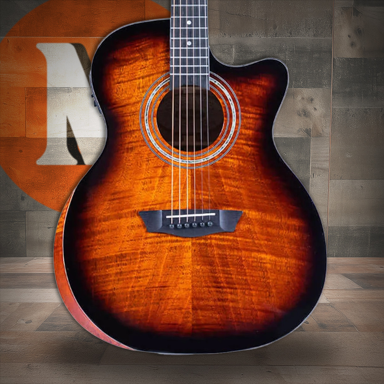 Shop the Washburn WCG12FCE Comfort Series Grand Auditorium Cutaway Acoustic Electric Guitar in Cognac Sunburst (WCG12FCE-U) at Musician Madness. Comfortable body shape, rich tone, and stage-ready electronics.