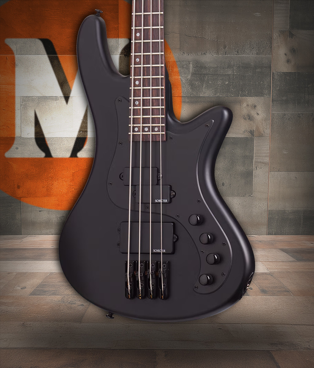 Shop the Schecter Stiletto Stealth-4 Bass Guitar in Satin Black (2522) at Musician Madness. Smooth feel, powerful tone, great value.