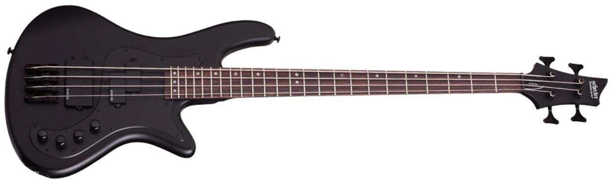 Shop the Schecter Stiletto Stealth-4 Bass Guitar in Satin Black (2522) at Musician Madness. Smooth feel, powerful tone, great value.