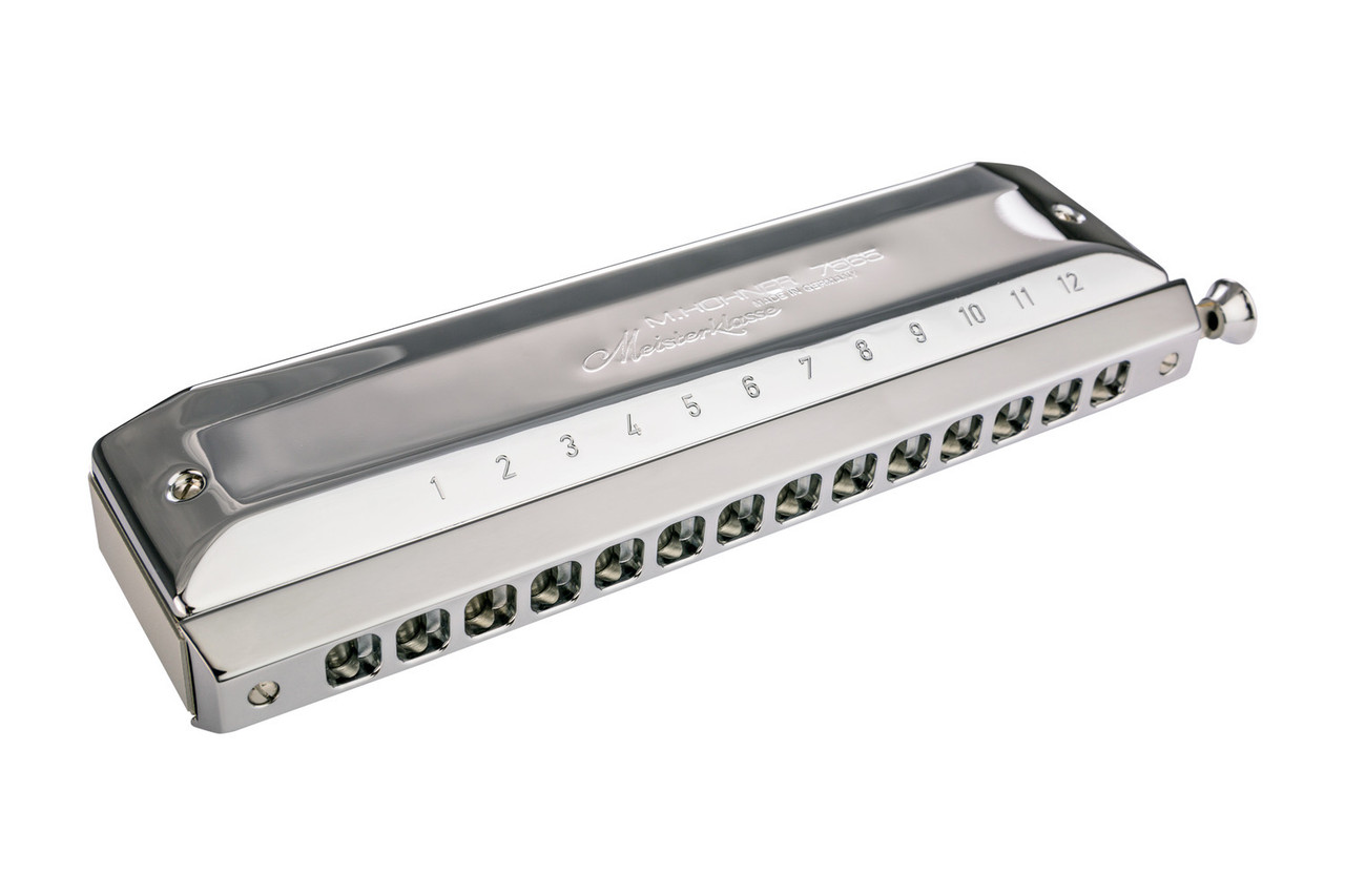 Shop the Hohner Meisterklasse Chromatic Harmonica in the Key of C (7565-C) at Musician Madness. Premium materials, ultra-smooth slide action, and elite professional tone.