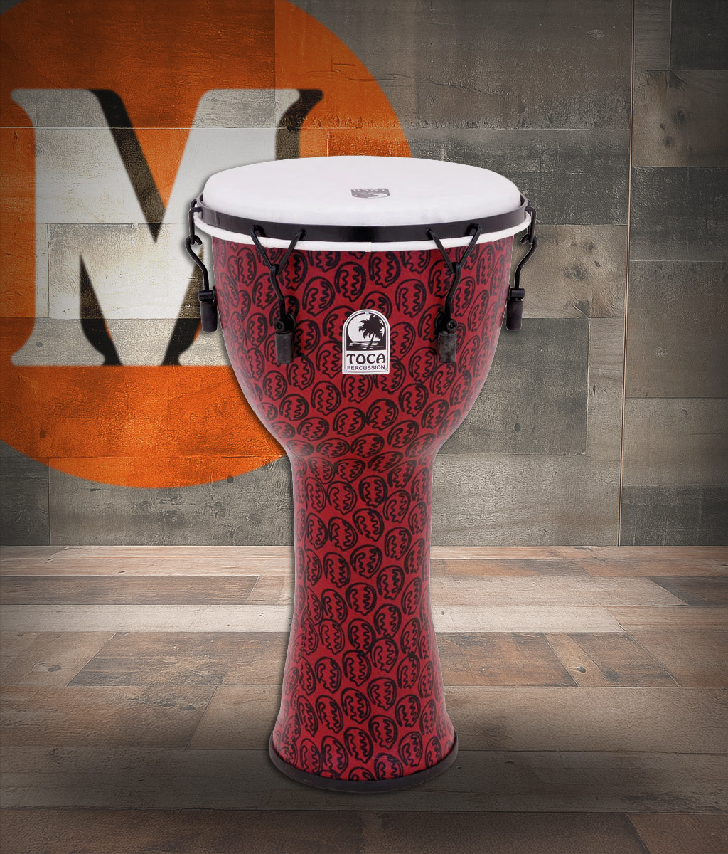 Toca Freestyle II Mechanically Tuned Djembe, 10" - Red Mask (TF2DM-10RM)