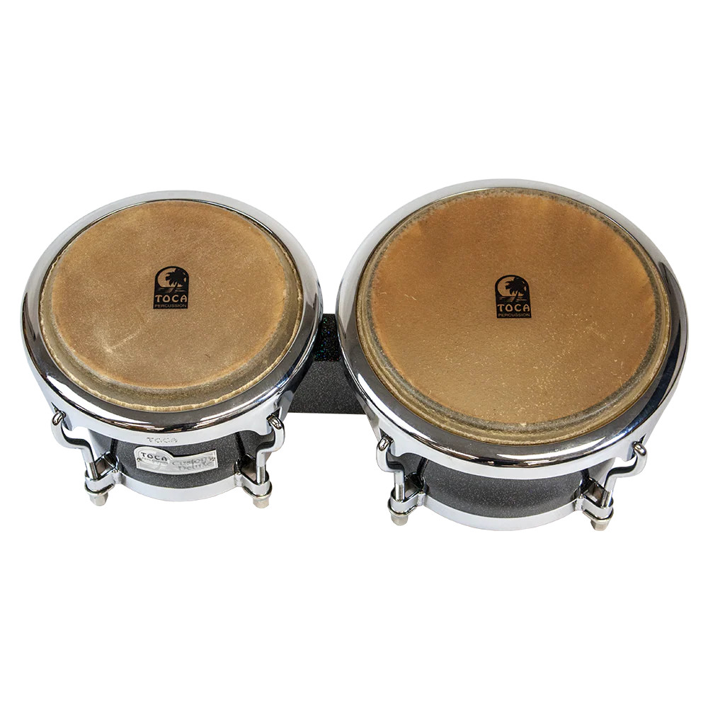 Toca Custom Deluxe Bongos - Black Sparkle (4600-BKS) | Musician Madness