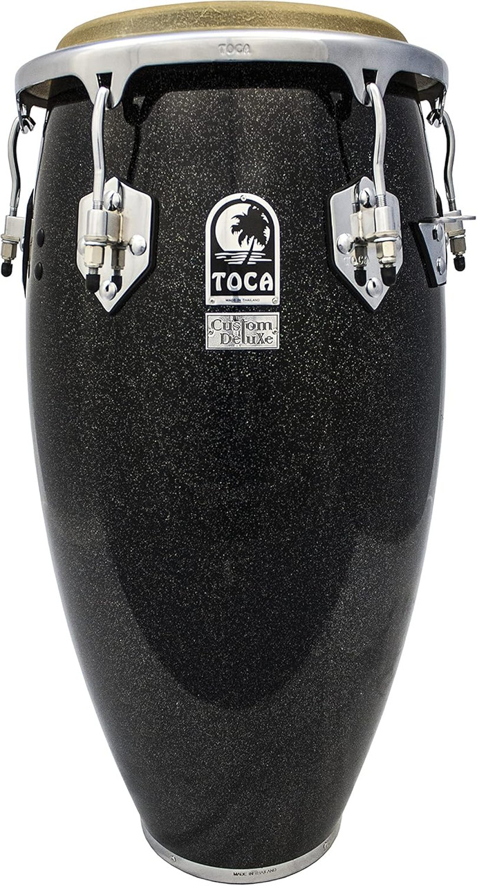 Toca Custom Deluxe Conga, 11-3/4" - Black Sparkle (4611-3/4BKS) | Musician Madness