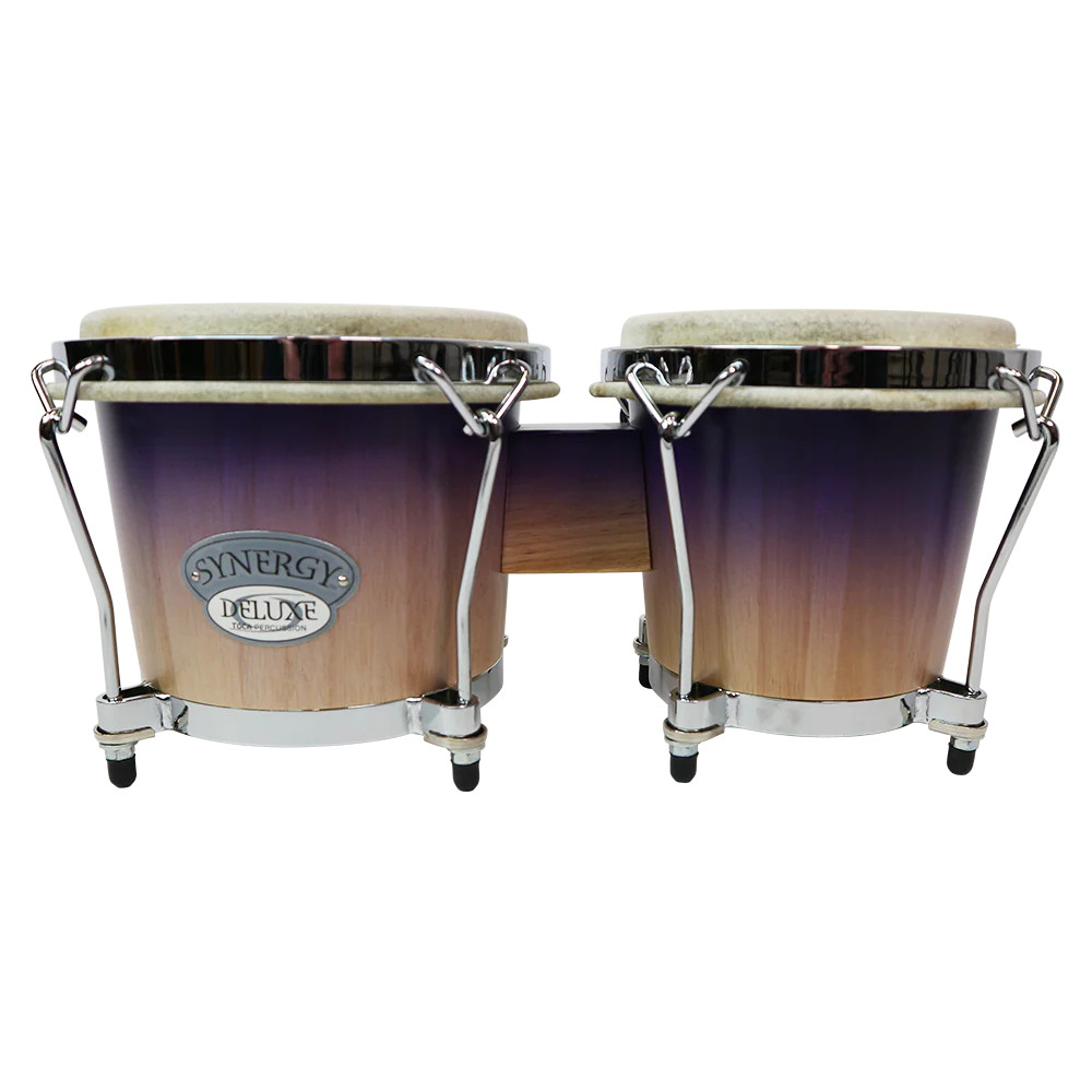 Toca Synergy Deluxe Bongos, 6"/6.75" - Purple Fade (2150-PF)