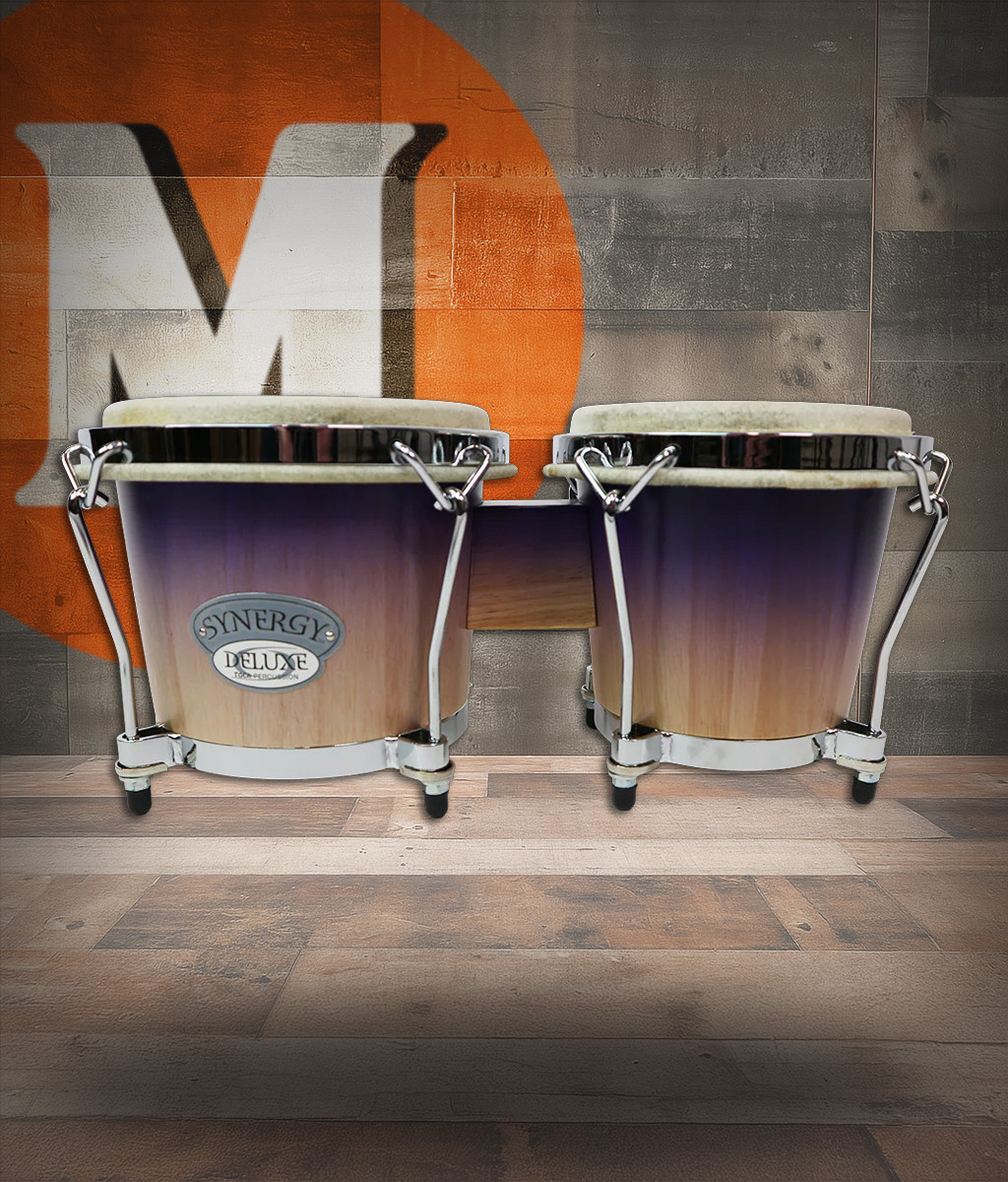 Toca Synergy Deluxe Bongos, 6"/6.75" - Purple Fade (2150-PF)