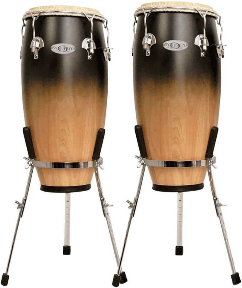 Toca Synergy Deluxe 10"/11" Conga Set with Basket Stands - Purple Fade (2350-PF) | Musician Madness