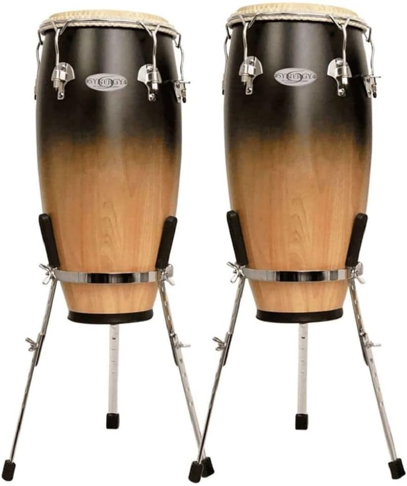 Toca Synergy Deluxe 10"/11" Conga Set with Basket Stands - Wine Fade (2350-WF) | Musician Madness