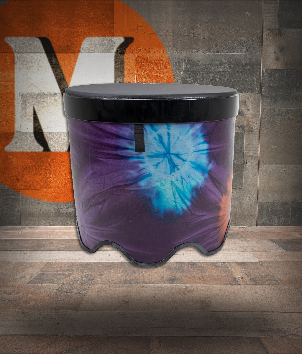 Toca Sympatico Gathering Drum, 16" Tall x 18" Diameter, Pretuned Synthetic Leather Head - Woodstock Purple (TSSGD-18WPT-SLP) | Musician Madness
