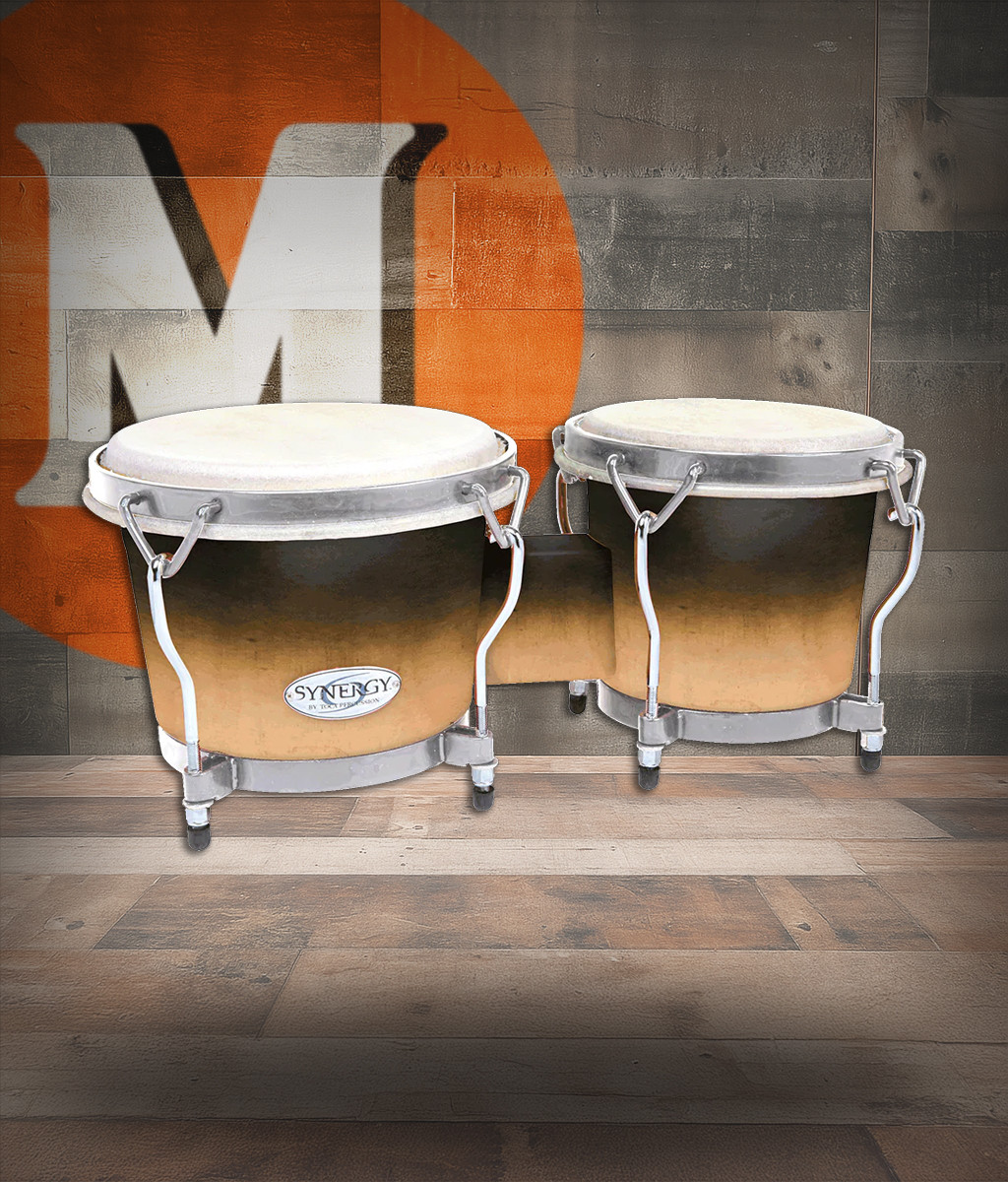 Toca Synergy Deluxe Bongos, 6"/6.75" - Coffee Fade (2150-CF) | Musician Madness