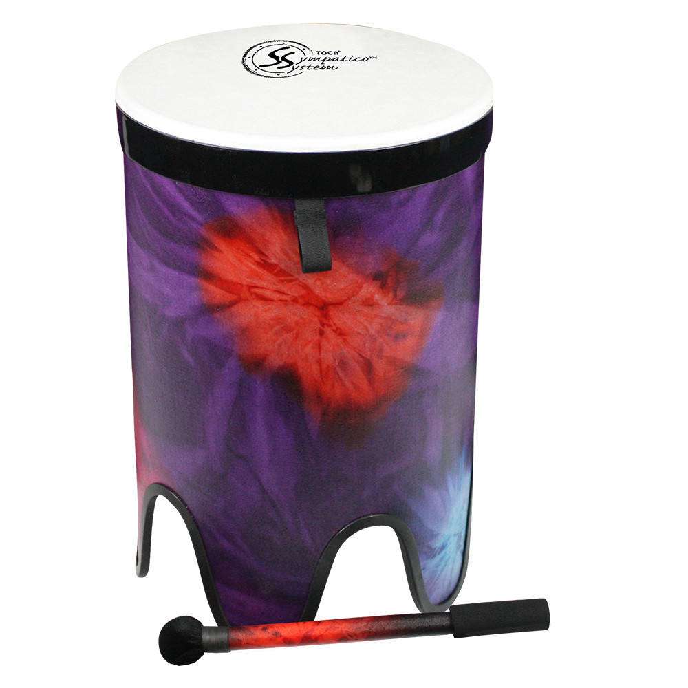 Toca Sympatico Nesting 16" Tom-Tom, Pretuned Fiber with Dot - Woodstock Purple (TSSNT-16WP-FDP) | Musician Madness