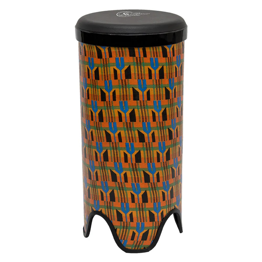 Toca Sympatico 12" Tubadora, Tunable Synthetic Leather Head - Kente Cloth (TSSTB-12K-SLT) | Musician Madness
