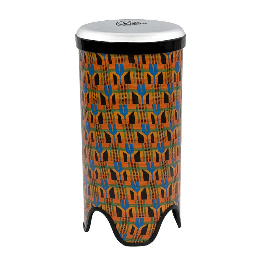 Toca Sympatico 14" Tubadora, Tunable Fiber Head - Kente Cloth (TSSTB-14K-FT)