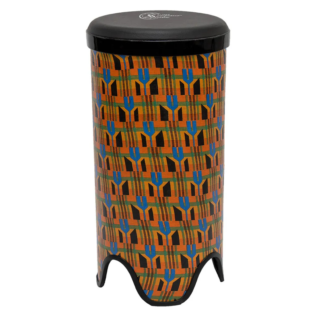 Toca Sympatico 14" Tubadora, Tunable Synthetic Leather Head - Kente Cloth (TSSTB-14K-SLT) | Musician Madness