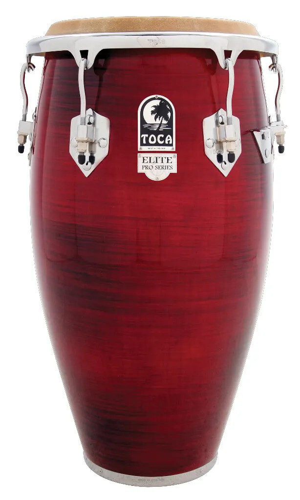 Toca Elite Pro Wood Tumba, 12-1/2" - Crimson Fade (3112-1/2CF) | Musician Madness
