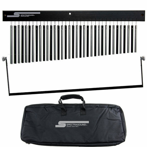 Toca SM-35ZA Mark Tree Bundle with Damper Bar and Bag - Black & Natural Aluminum (SM35ZA-K) | Musician Madness