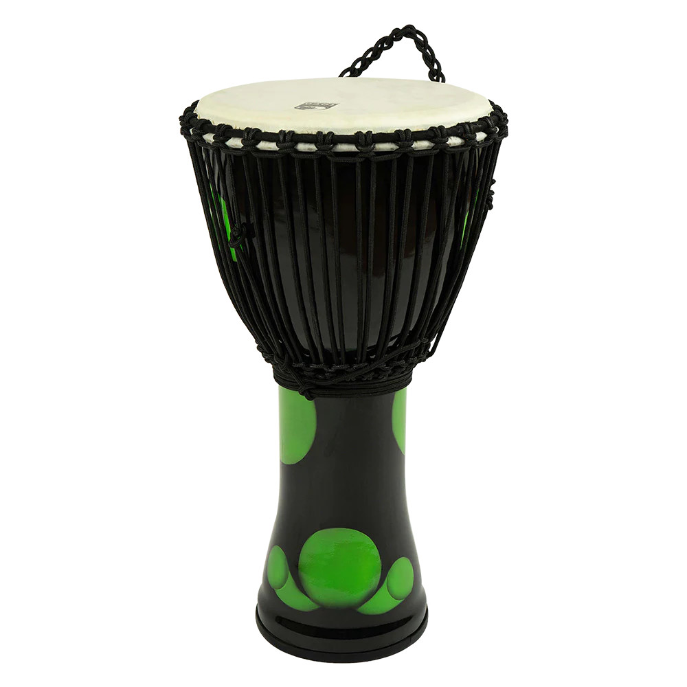 Toca 12" Green Magma Freestyle Djembe, Rope-Tuned with Goatskin Head (SFMDJ-12GR) | Musician Madness
