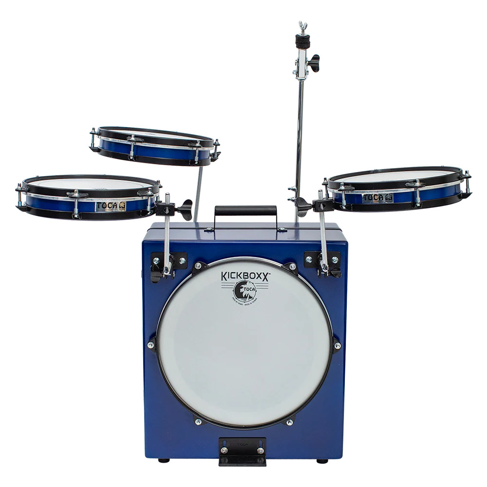 Toca KickBoxx Pro Suitcase Drum Set - Blue (TKSDS-PRO-BL)