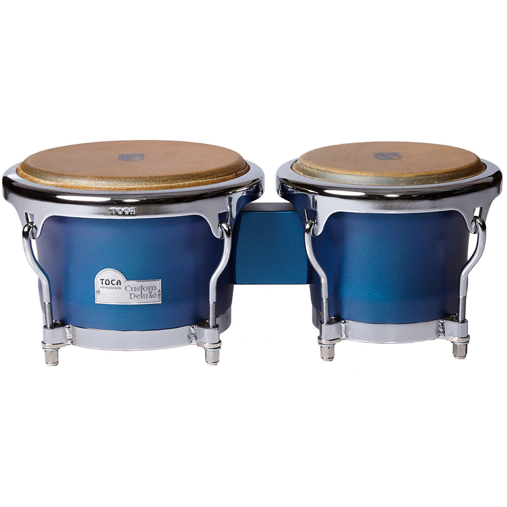 Toca Custom Deluxe Bongos - Matte Blue (4600-MB)