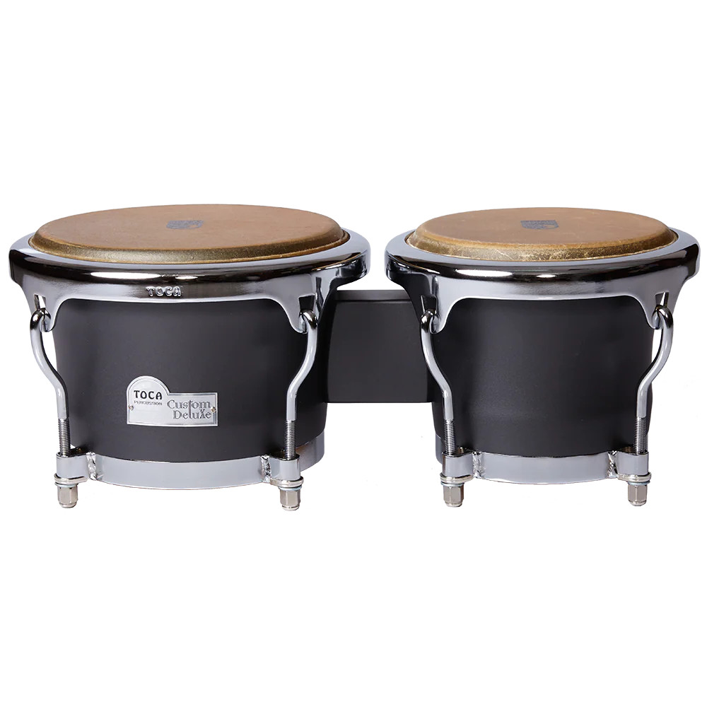 Toca Custom Deluxe Bongos - Matte Gray (4600-MG) | Musician Madness