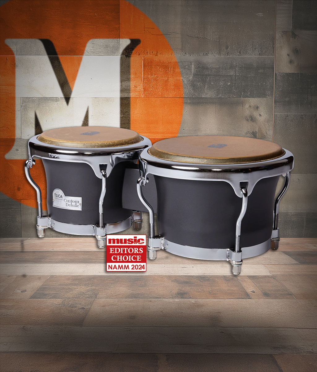 Toca Custom Deluxe Bongos - Matte Gray (4600-MG) | Musician Madness