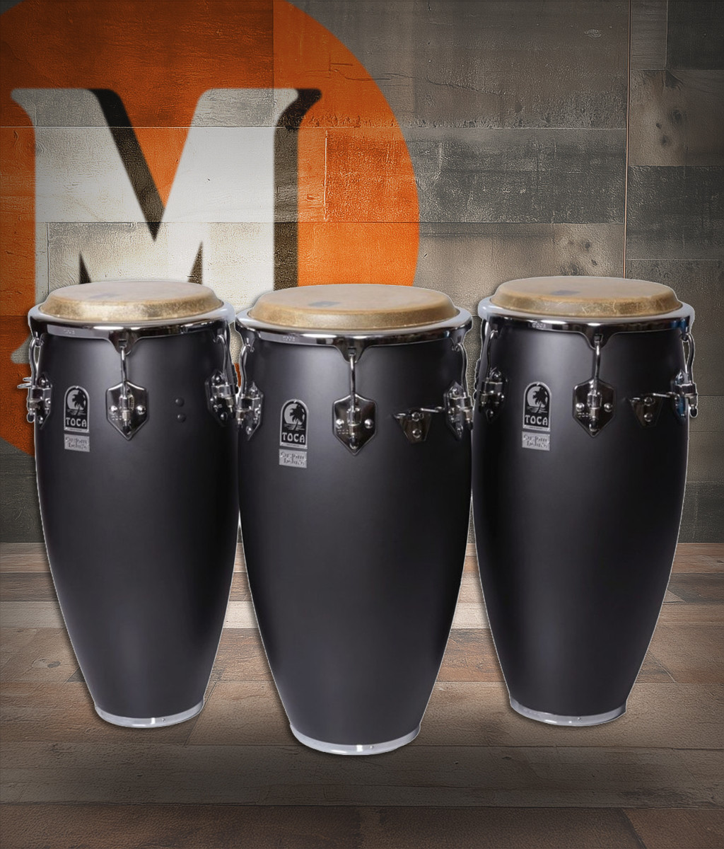 Toca Custom Deluxe Tumba, 12-1/2" - Matte Gray (4612-1/2MG) | Musician Madness