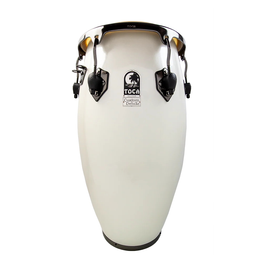 Toca Custom Deluxe Fiberglass Tumba, Margarita Blanca, Black Chrome Hardware (4612-1/2FMB)