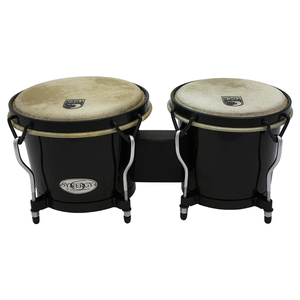 Toca Synergy Synthetic Bongos, 6"/7" - Black (2100SB) | Musician Madness
