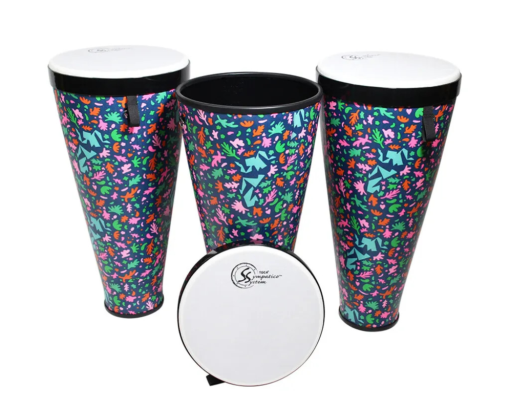 Toca Sympatico 3-Piece 12" Nesting Ashiko Set - Autumn Days (TSSNA-3PCAD-FP) | Musician Madness