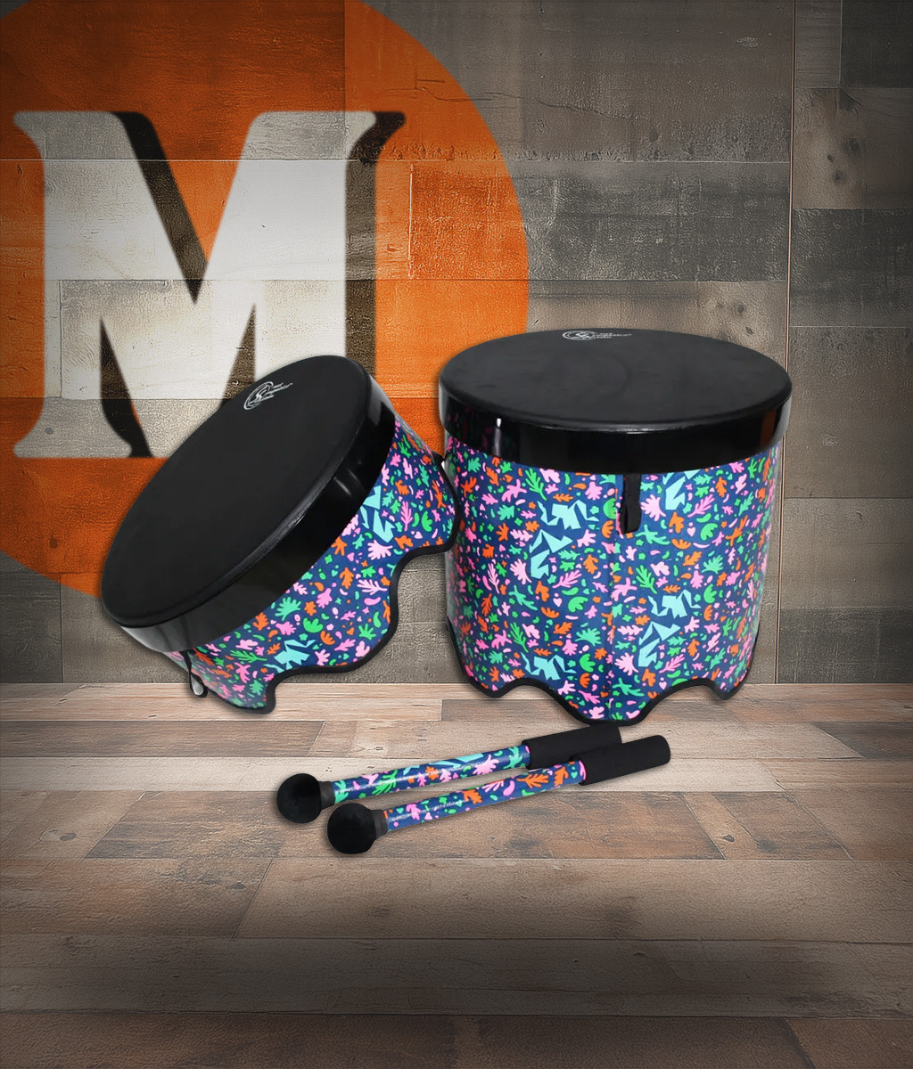 Toca Sympatico Gathering Drum, 16" Tall x 18" Diameter, Pretuned - Autumn Days (TSSGD-18ADT-SLP) | Musician Madness