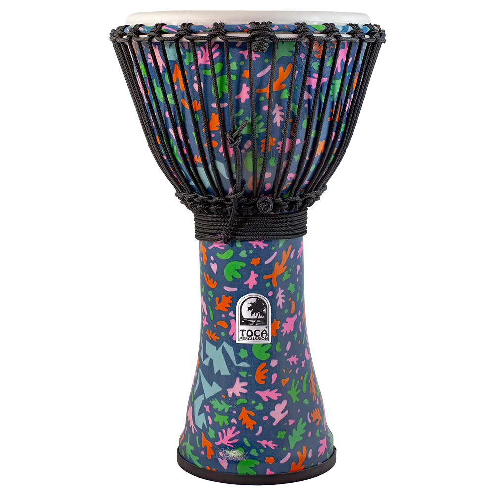 Toca Freestyle Rope-Tuned Djembe, 12" - Autumn Days (SFDJ-12AD) | Musician Madness