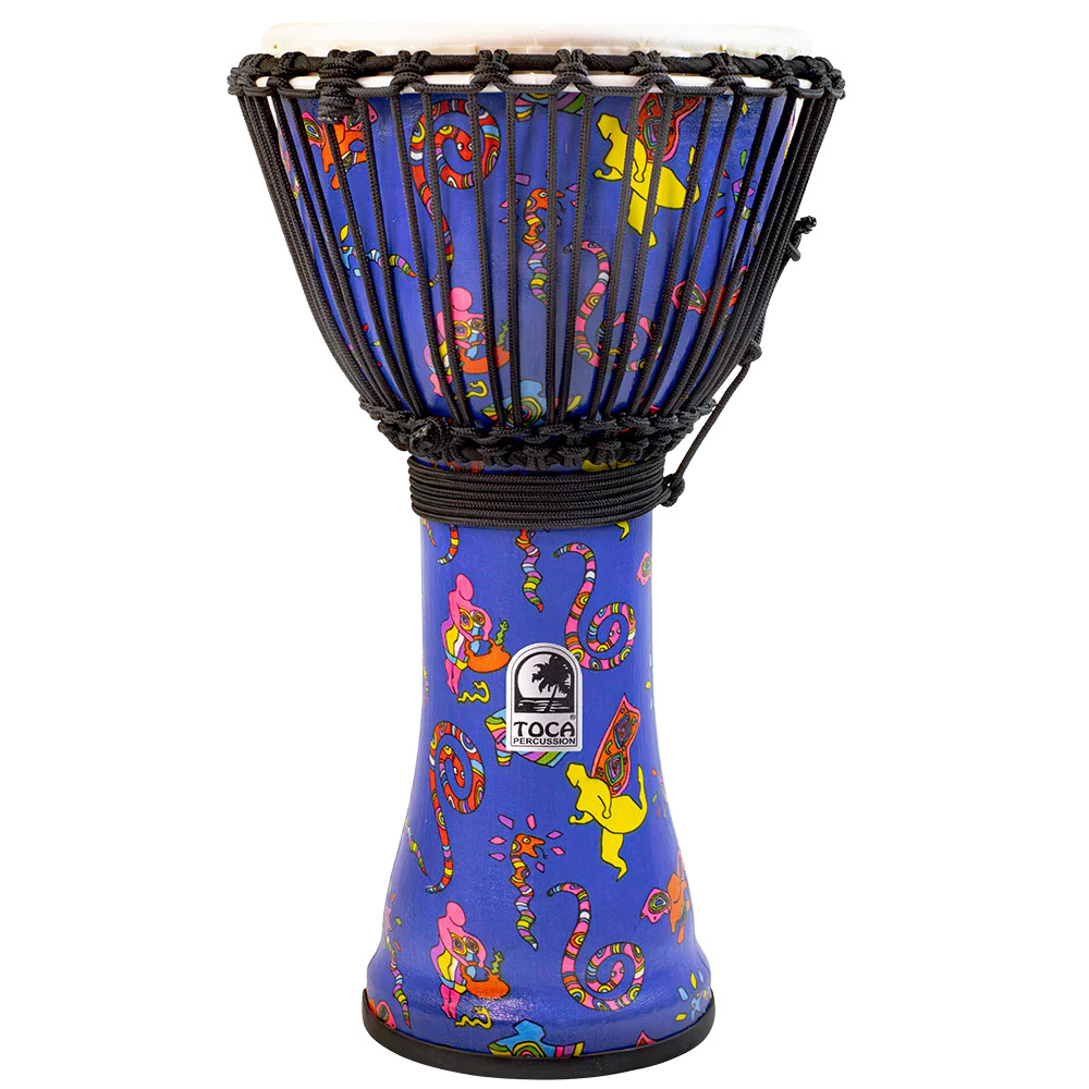 Toca Freestyle Rope-Tuned Djembe, 14" - Fever Dream (SFDJ-14FD) | Musician Madness