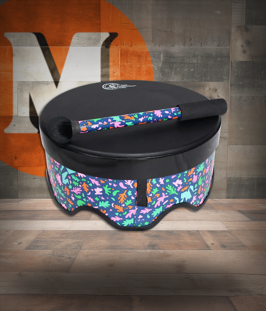 Toca Sympatico Gathering Drum, 10" Tall x 18" Diameter, Pretuned - Autumn Days (TSSGD-18ADS-SLP) | Musician Madness
