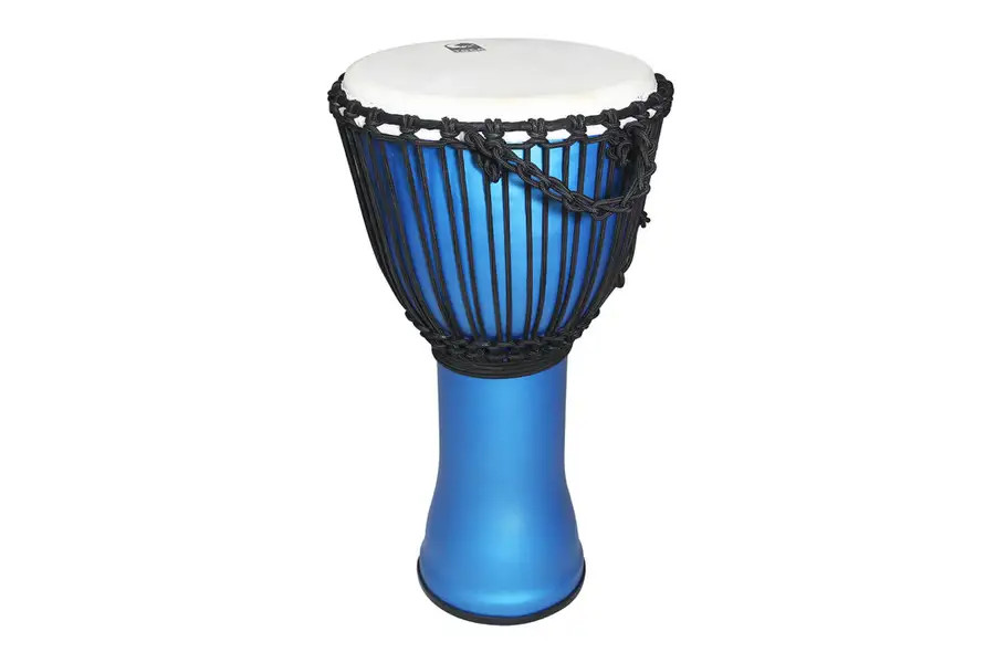 Toca Freestyle Rope-Tuned Djembe, 14" - Matte Ocean Blue (SFDJ-14OB) | Musician Madness