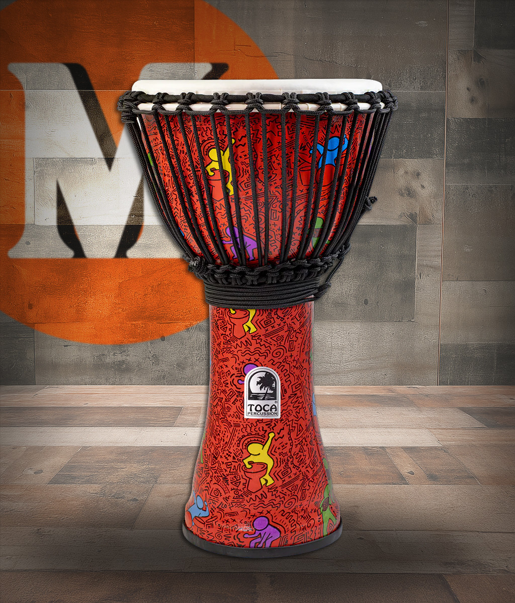 Toca Freestyle Rope-Tuned Djembe, 12" - Jam Fest (SFDJ-12JF)