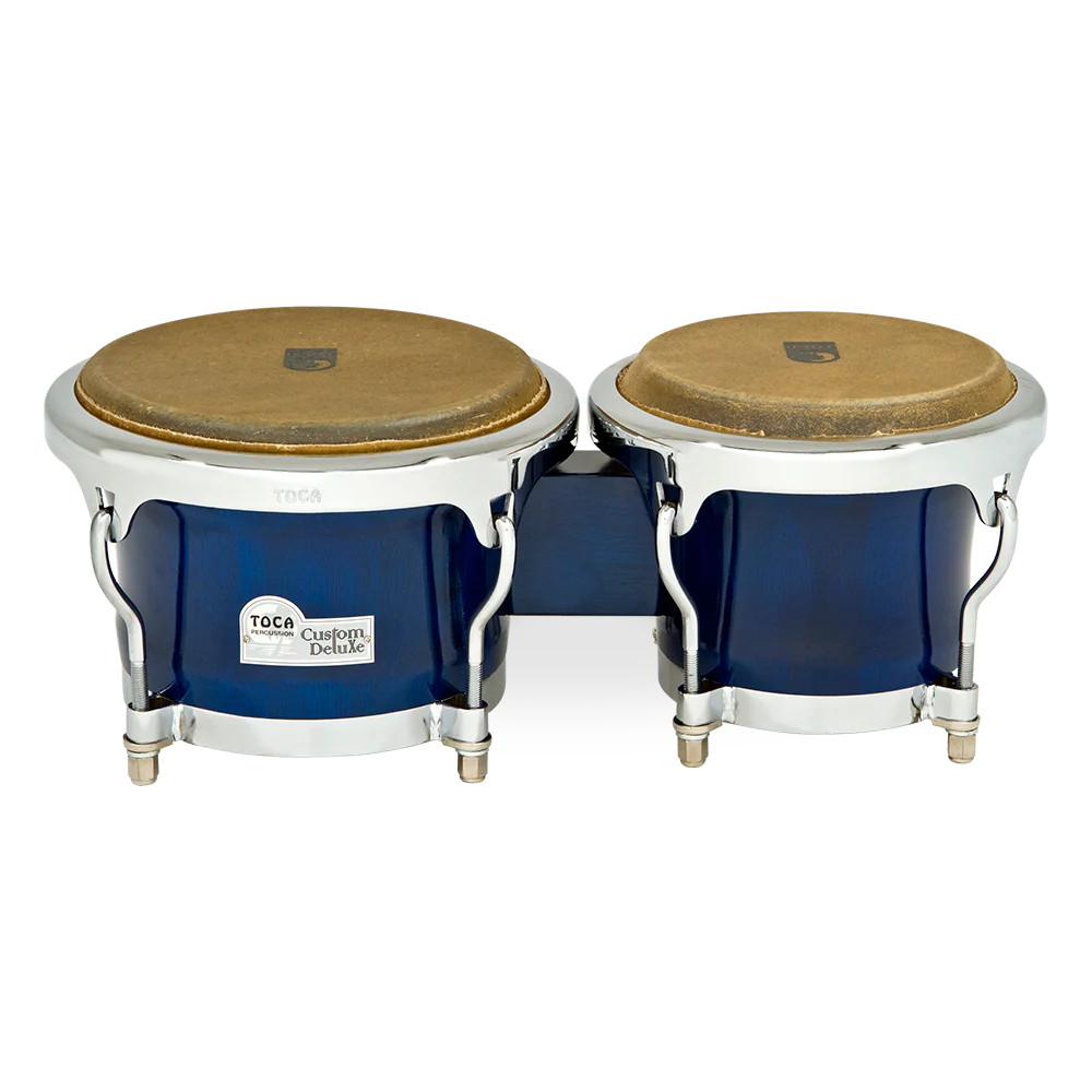 Toca Custom Deluxe Bongos - Blue (4600-BW) | Musician Madness