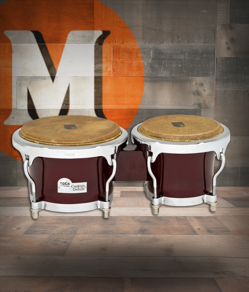 Toca Custom Deluxe Bongos - Dark Wood (4600-DW) | Musician Madness