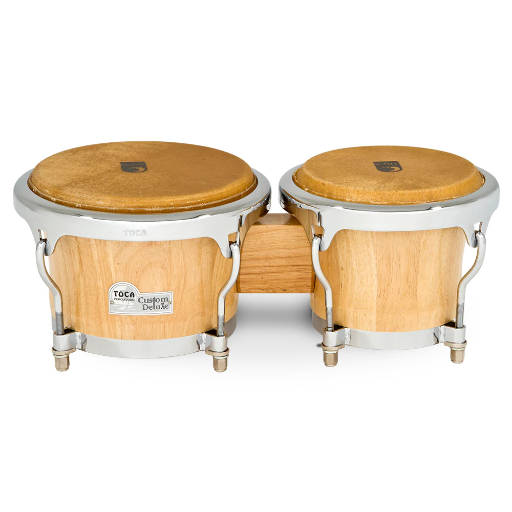 Toca Custom Deluxe Bongos - Natural (4600-NW) | Musician Madness