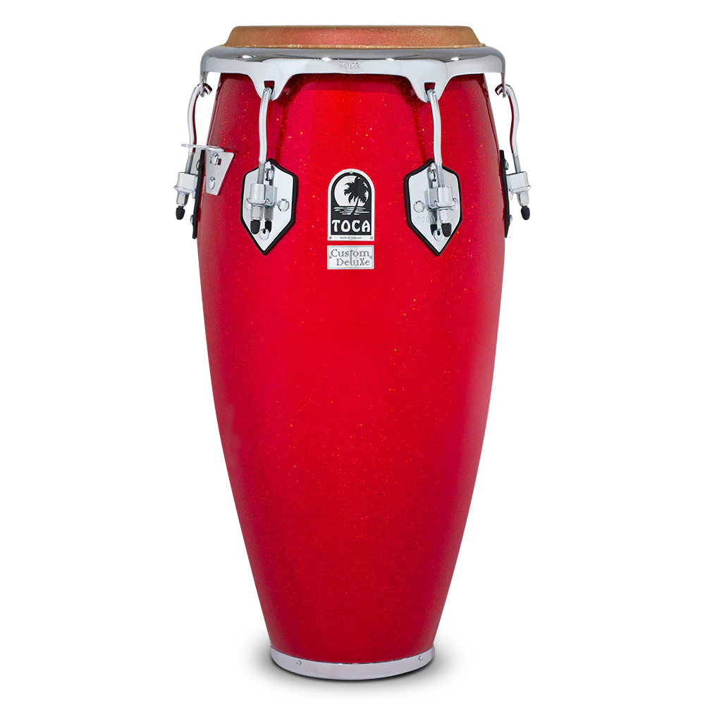 Toca Custom Deluxe Fiberglass Tumba, 12-1/2" - Red (4612-1/2FR)