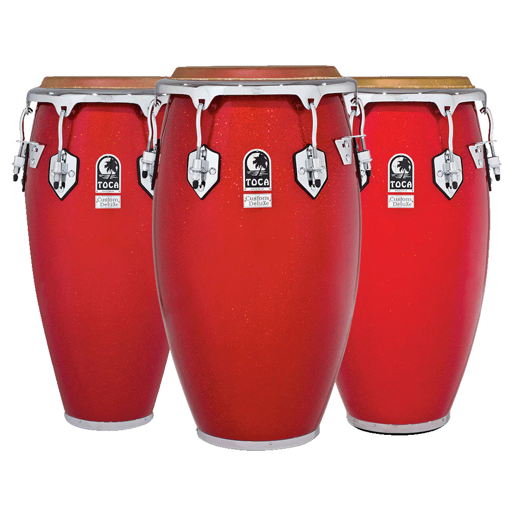 Toca Custom Deluxe Fiberglass Tumba, 12-1/2" - Red (4612-1/2FR) | Musician Madness
