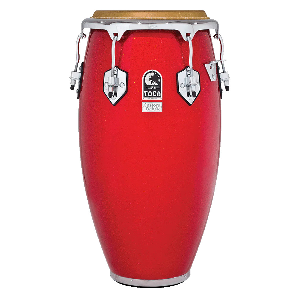 Toca Custom Deluxe Fiberglass Tumba, 12-1/2" - Red (4612-1/2FR)