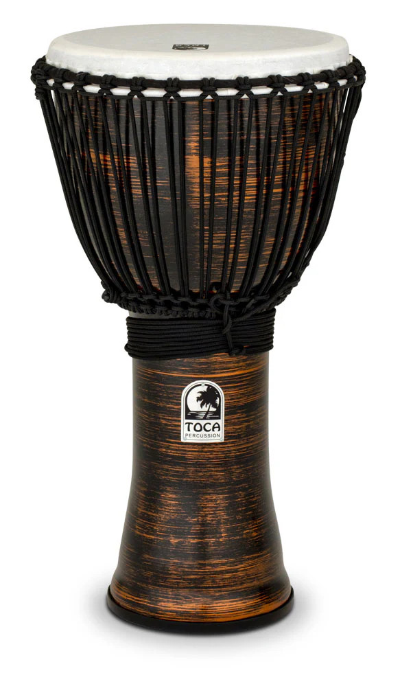 Toca Freestyle II Djembe, 12" - Spun Copper (TF2DJ-12SC) | Musician Madness