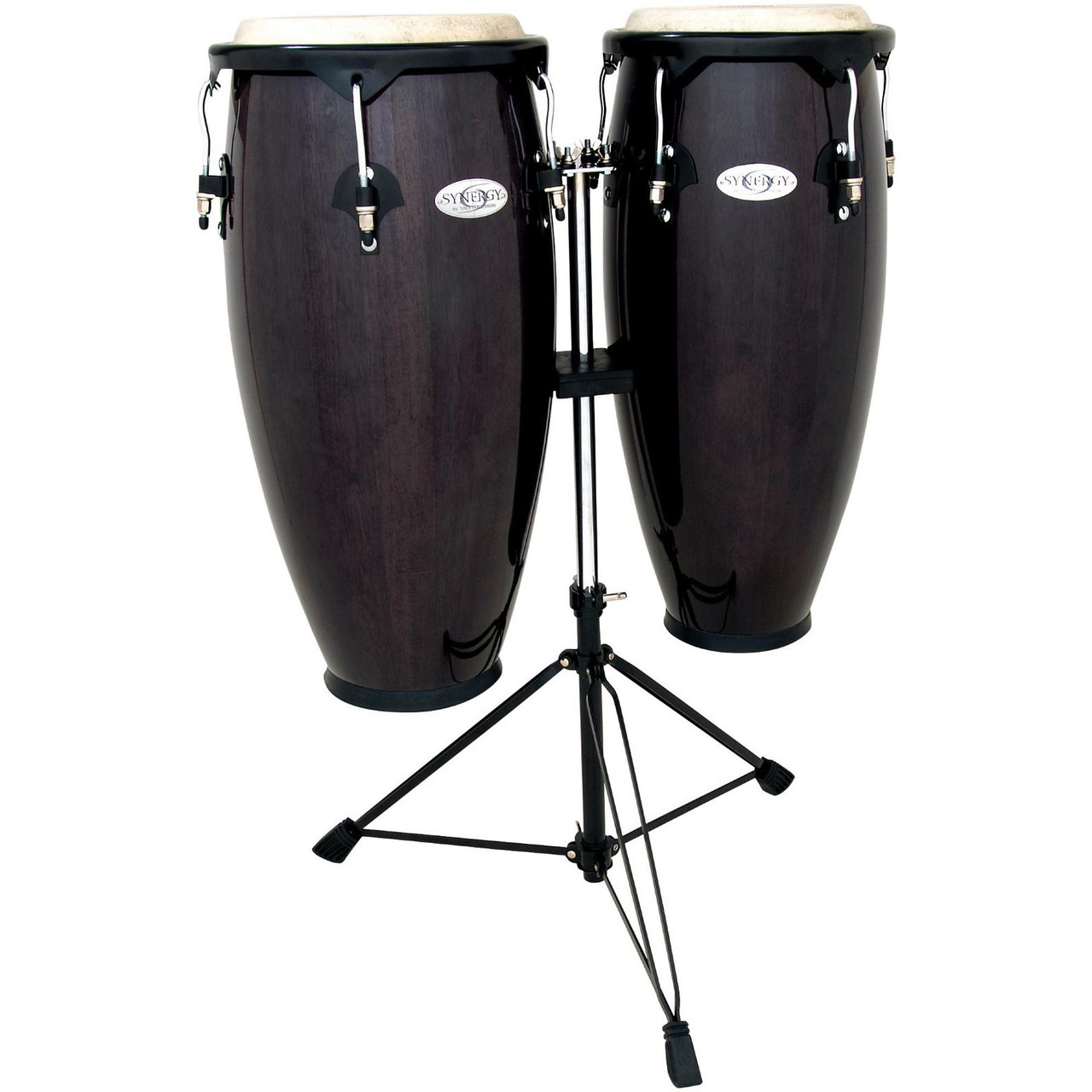 Toca Synergy 10"/11" Conga Set with Stand - Transparent Black (2300TB) | Musician Madness