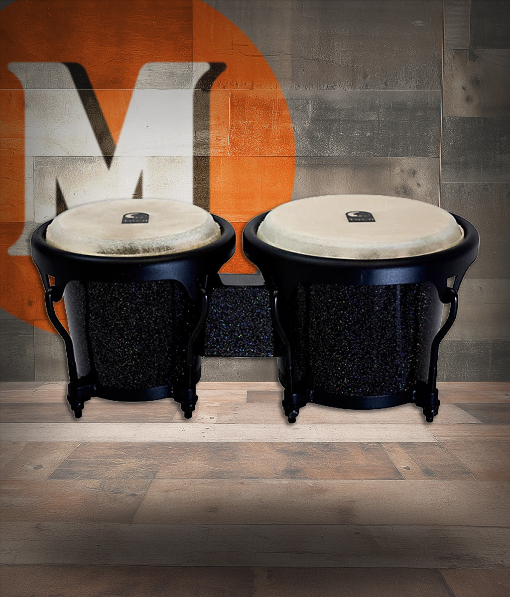 Toca Player's Series Wood Bongos - Black Sparkle (2400-BKS
