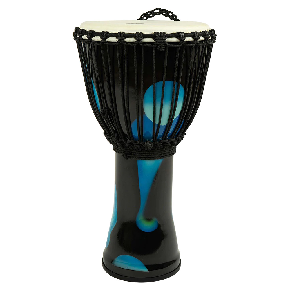 Toca 12" Blue Magma Freestyle Djembe, Rope-Tuned with Goatskin Head (SFMDJ-12BL) | Musician Madness