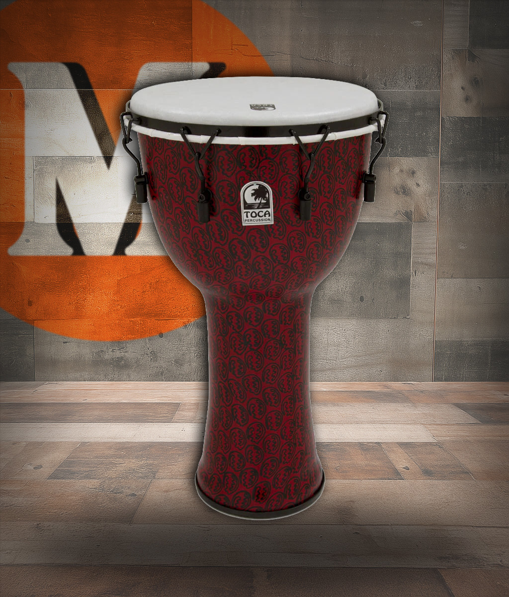 Toca Freestyle II Mechanically Tuned Djembe, 14" - Red Mask (TF2DM-14RMB)