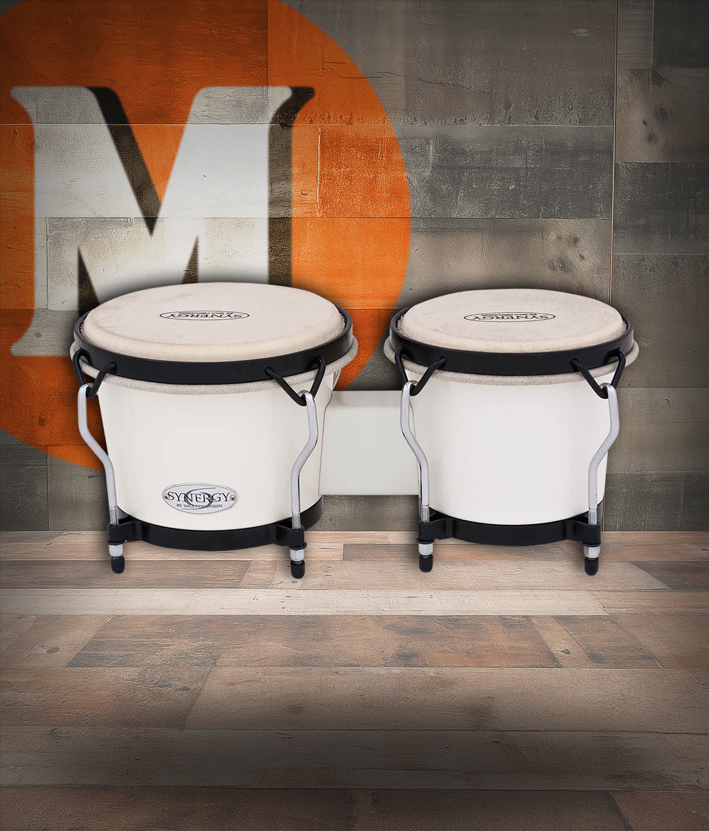 Toca Synergy Synthetic Bongos, 6"/7" - White (2100SW) | Musician Madness