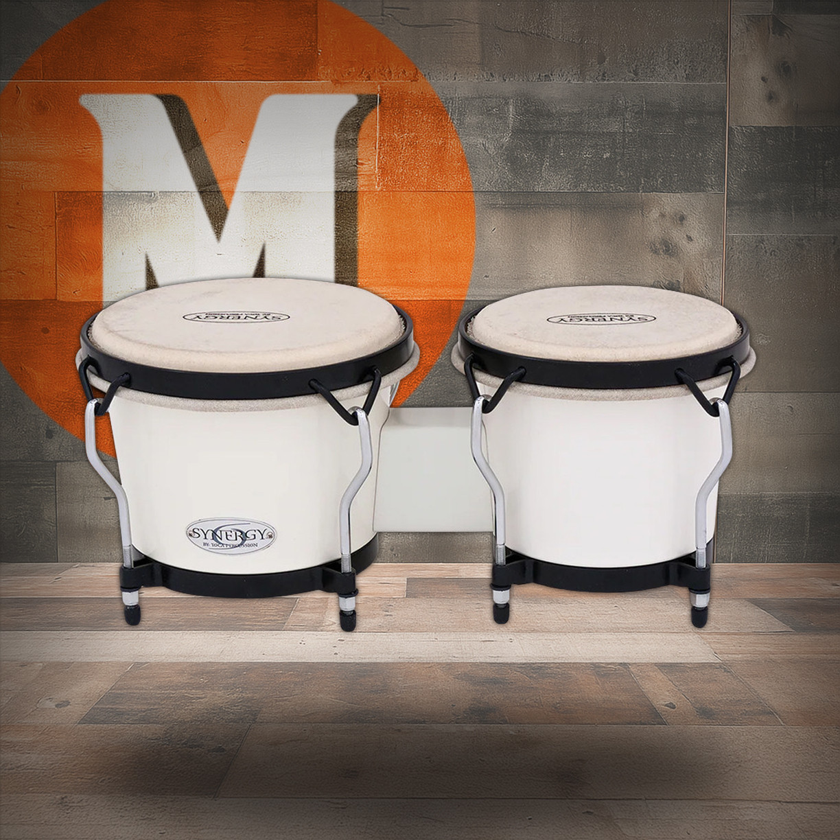 Toca Synergy Synthetic Bongos, 6"/7" - White (2100SW) | Musician Madness