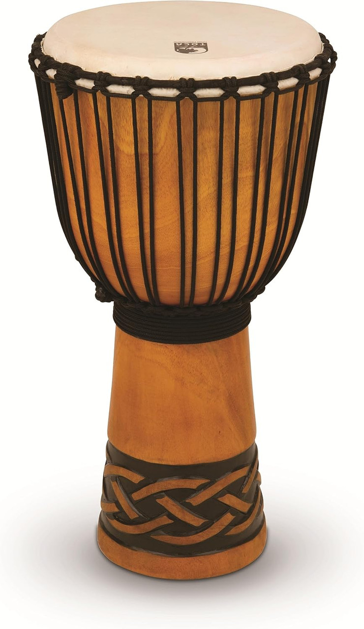 Toca Origins Wood Djembe, 10" - Cloth Kente (TODJ-10CK) | Musician Madness