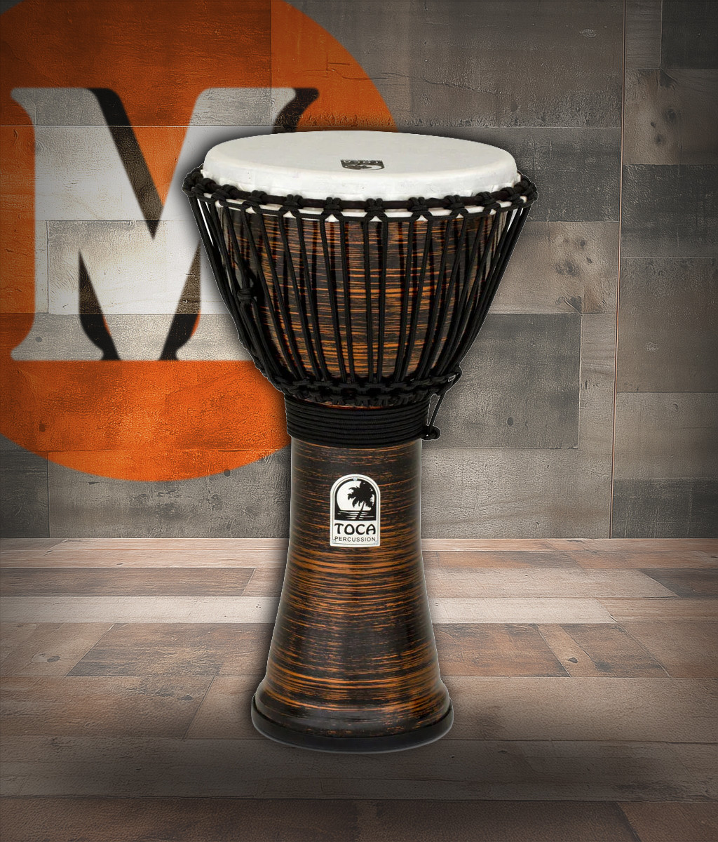 Toca Freestyle II Djembe, 10" - Spun Copper (TF2DJ-10SC) | Musician Madness
