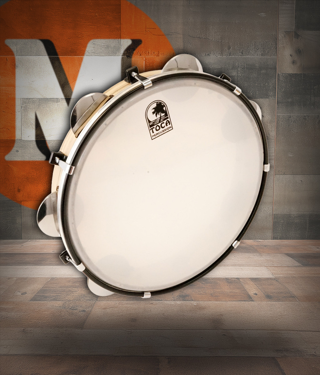 Toca 12" Pandeiro, Siam Oak Shell with Chromed Steel Platinellas (TPD12) | Musician Madness